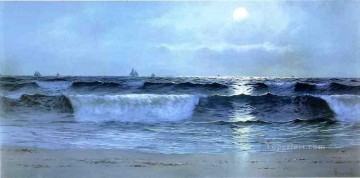 風景 Painting - 海景のモダンなビーチサイド アルフレッド・トンプソン・ブリチャー